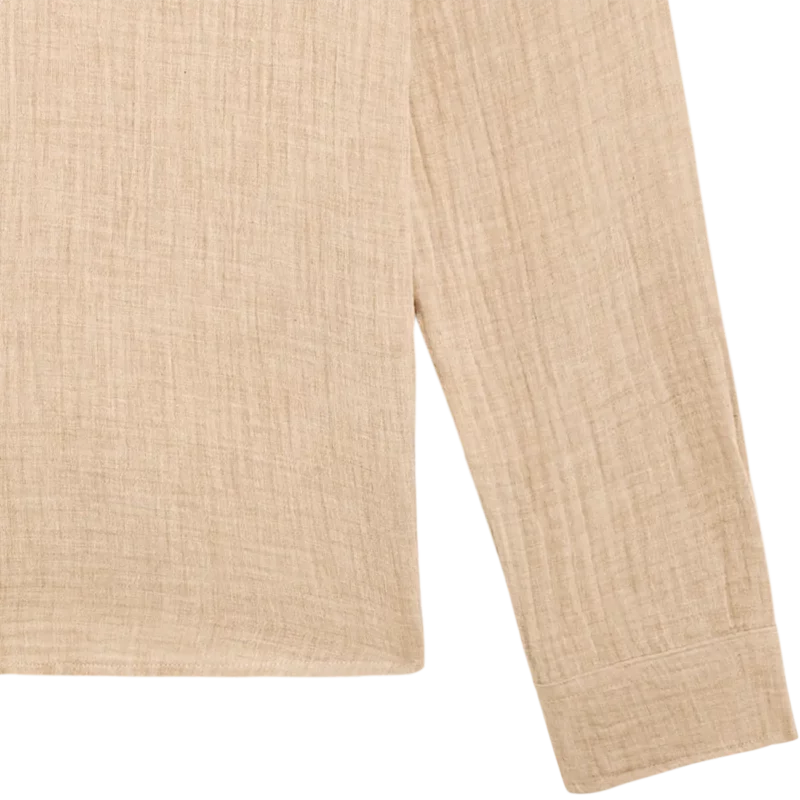 Bask In The Sun Cappuccino OIHANA Shirt