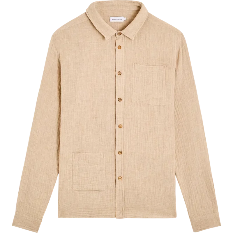 bask in the sun cappuccino OIHANA shirt