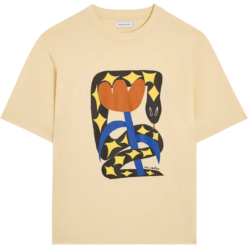 bask in the sun cream ANACONDA tee