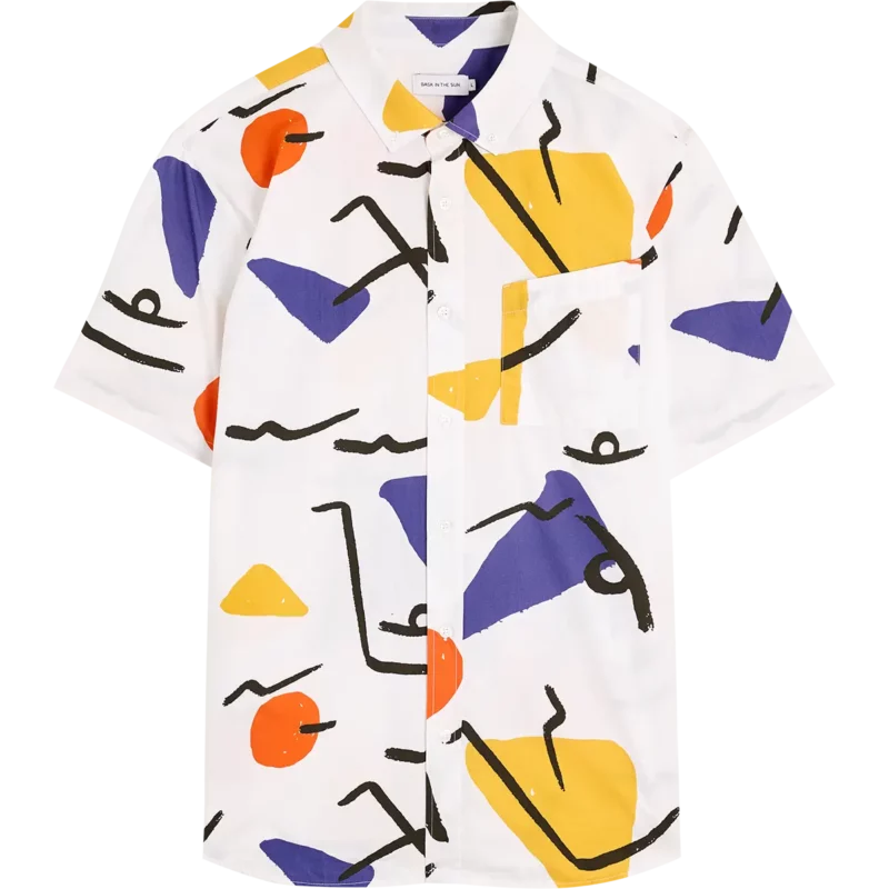 bask in the sun cream CALDER shirt