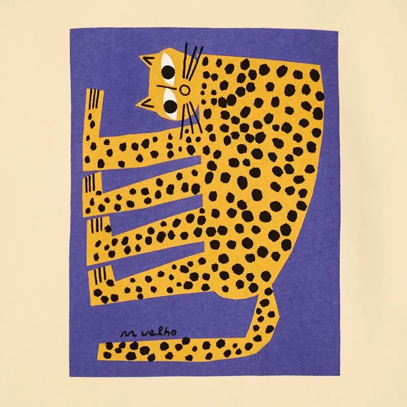 Bask In The Sun Cream LEOPARD Sweat