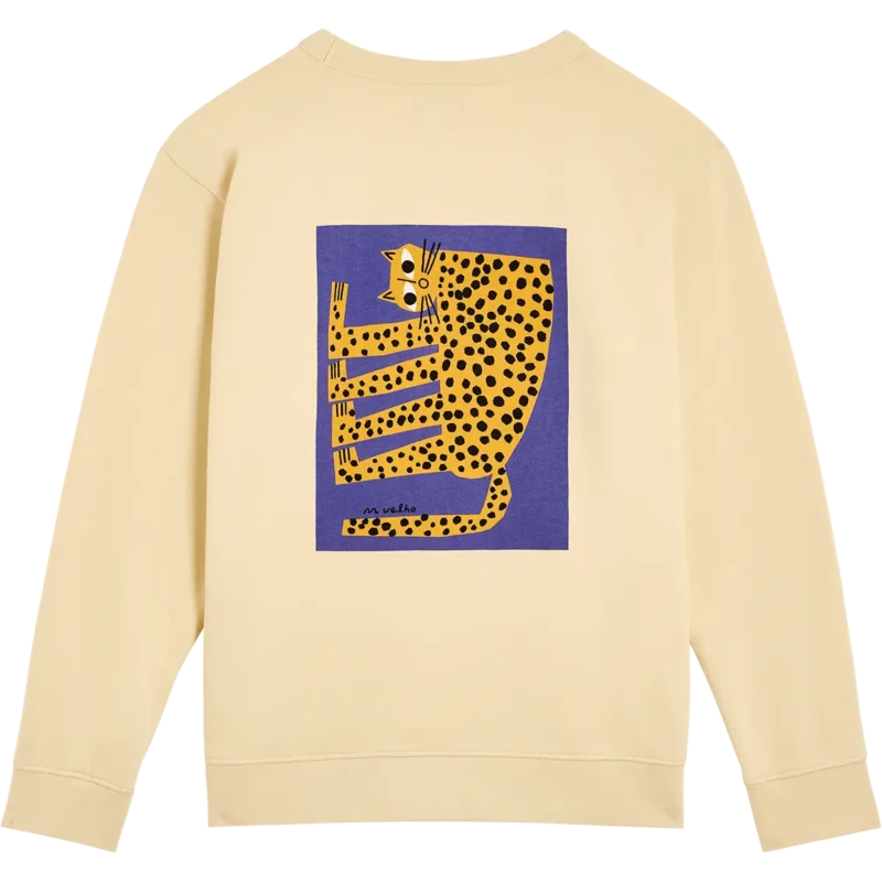 Bask In The Sun Cream LEOPARD Sweat