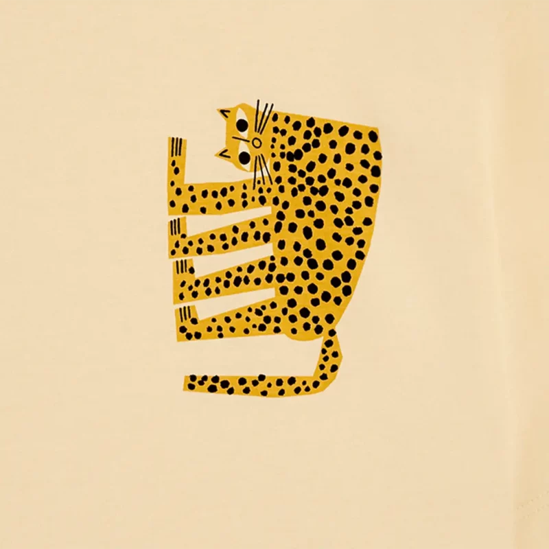 Bask In The Sun Cream LEOPARD Tee