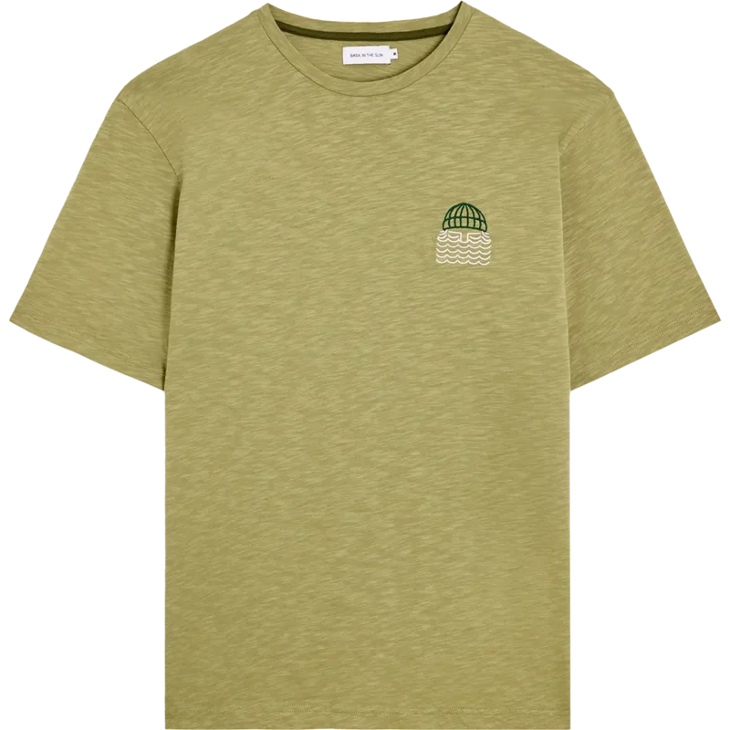 bask in the sun lichen MINI TO THE SEA tee