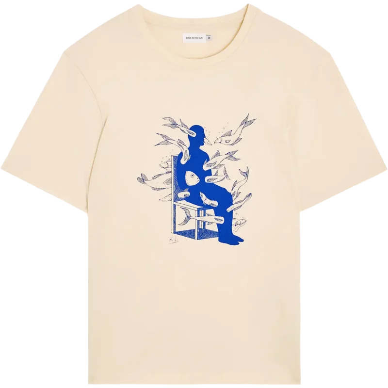 bask in the sun natural MEDITATION tee