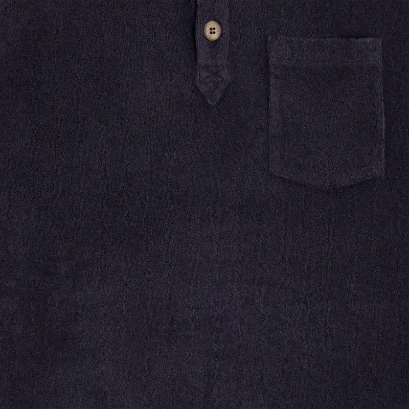 Bask In The Sun Navy GOXO LS Polo