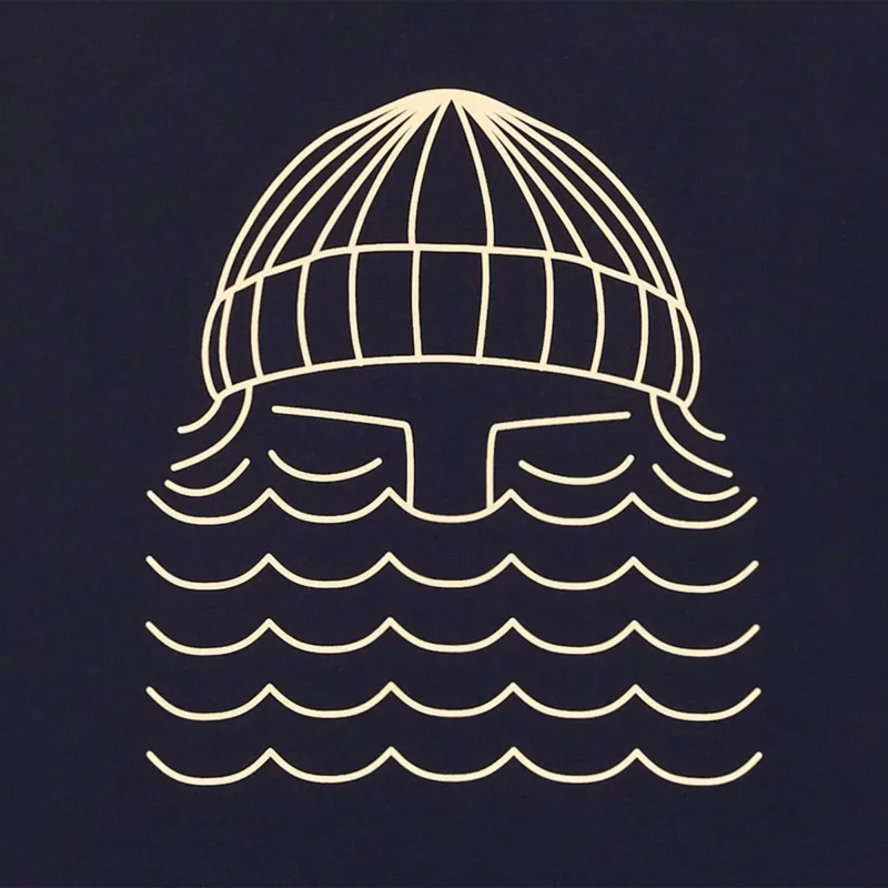 Bask In The Sun Navy TO THE SEA Tee