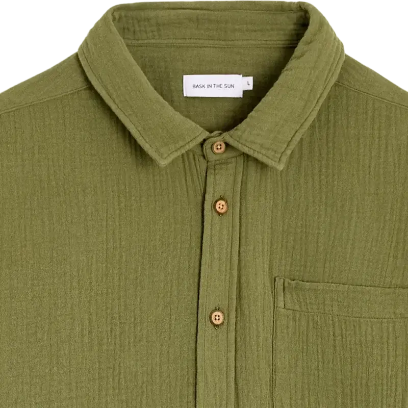 Bask In The Sun Olive OIHANA Shirt