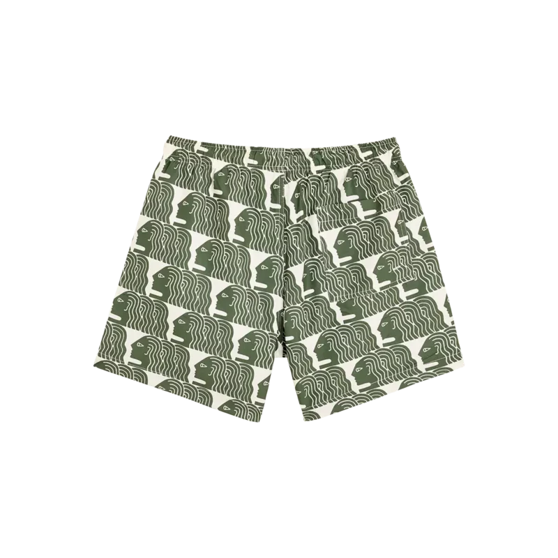 Bask In The Sun Olive PROFILES Swimshort