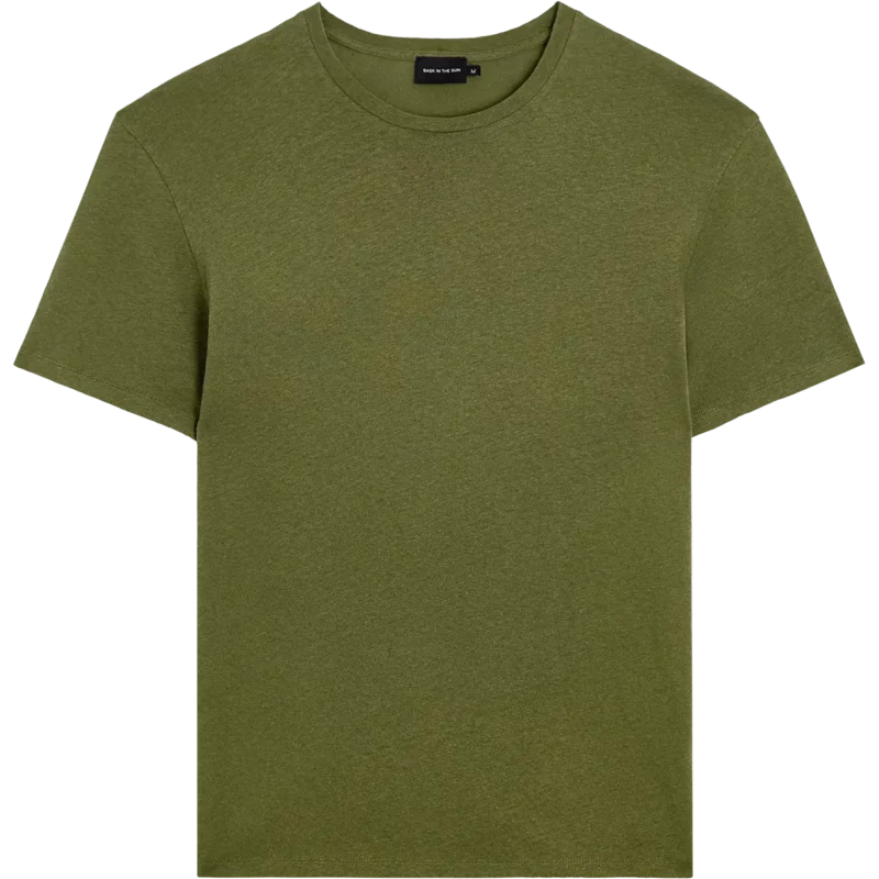 bask in the sun olive STEPHANOS tee