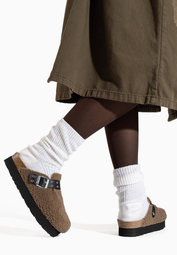 bayton Sabots à plateforme Mekong Marron