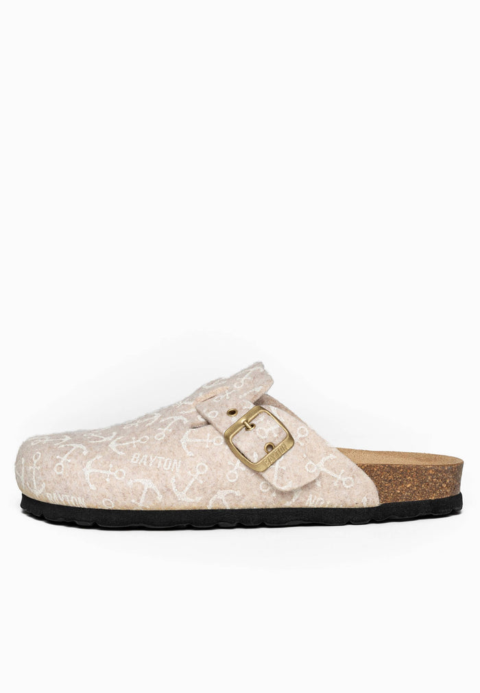 Bayton Sabots Adige Beige Et Blanc
