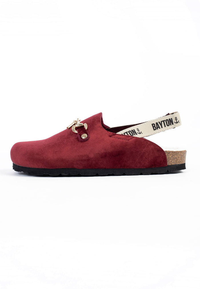 Bayton Sabots Chatel Bordeaux Velours