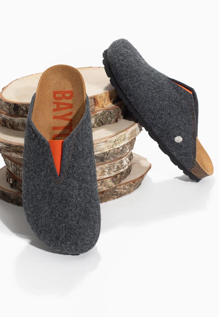 bayton Sabots Fudji Anthracite et Orange