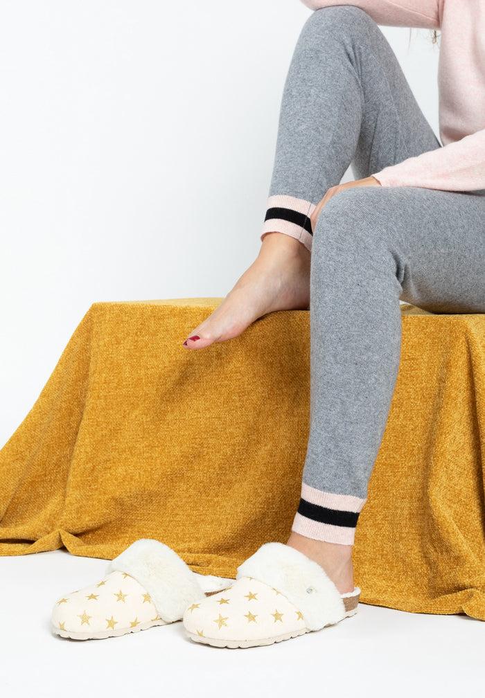 bayton Sabots Maik Blanc et Doré