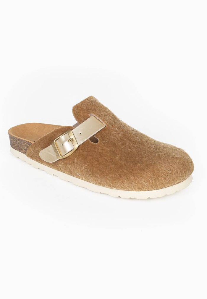 Bayton Sabots Moke Marron Clair Et Doré