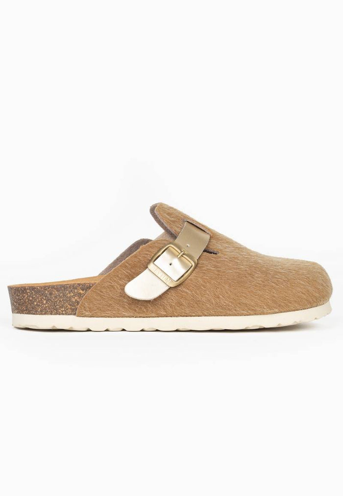 Bayton Sabots Moke Marron Clair Et Doré
