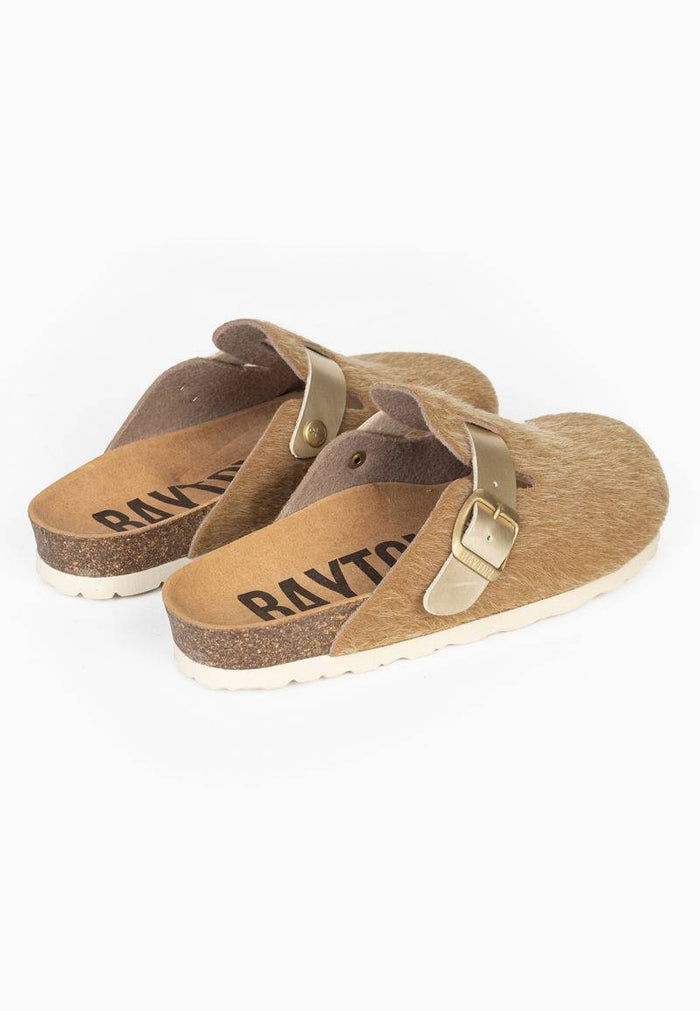 Bayton Sabots Moke Marron Clair Et Doré