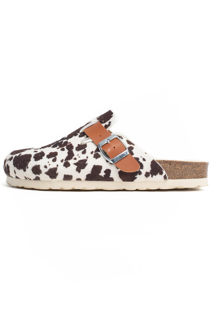 Bayton Sabots Moke Marron Et Blanc Bayton
