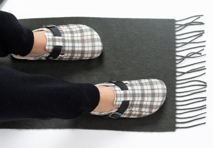 bayton Sabots Moke Sabots Gris Et Blanc