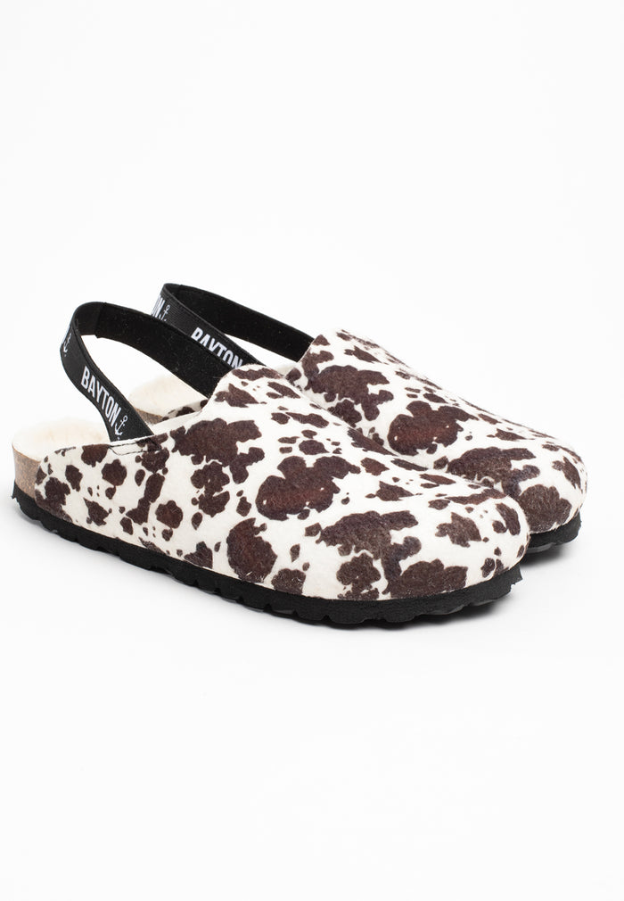 Bayton Sabots Neufchatel Marron Et Blanc Bayton