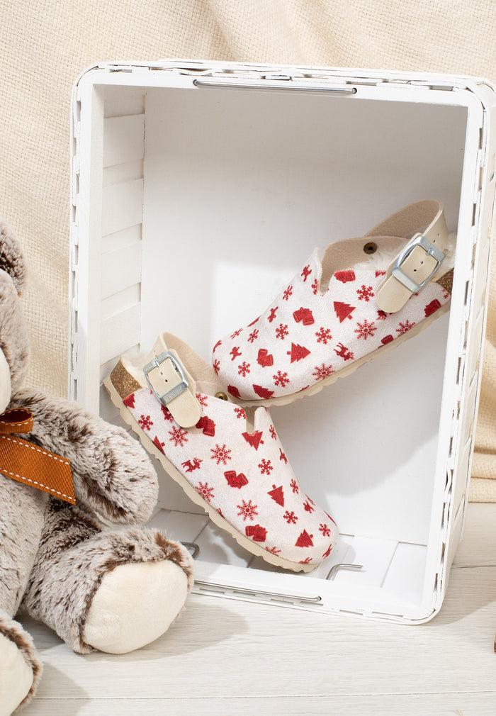 bayton Sabots Noma Beige Et Rouge