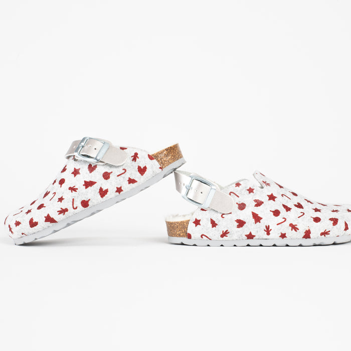 Bayton Sabots Noma Gris Et Rouge