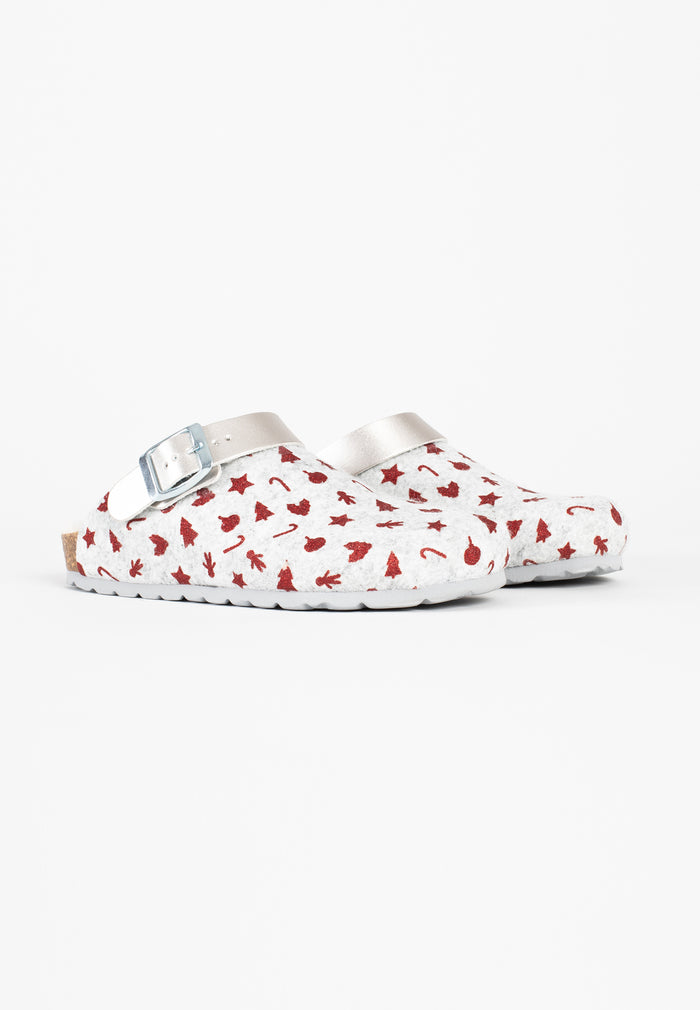 Bayton Sabots Noma Gris Et Rouge