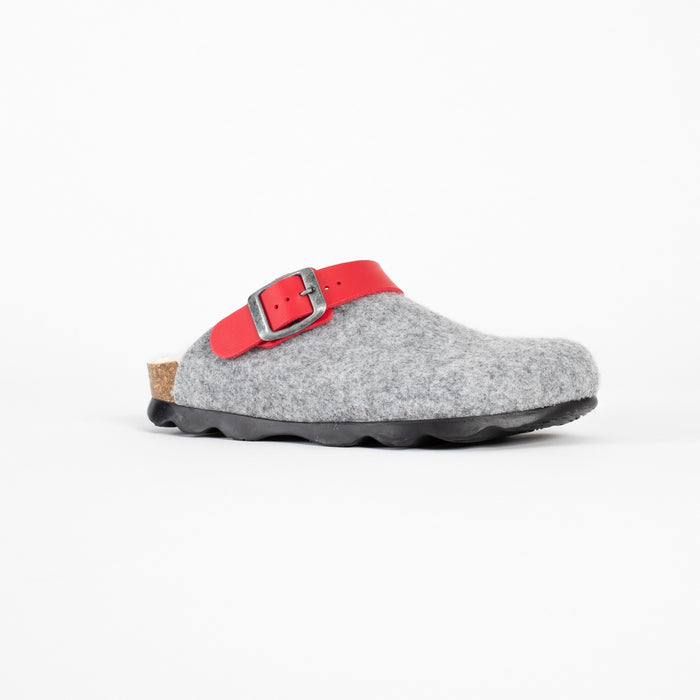 Bayton Sabots Noma Gris Et Rouge