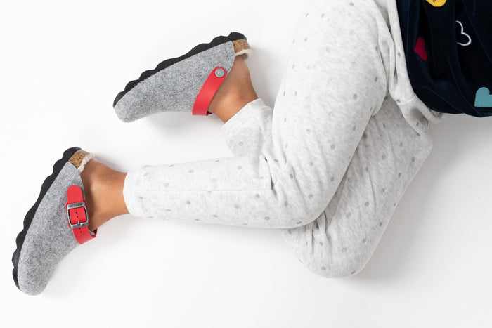 bayton Sabots Noma Gris Et Rouge