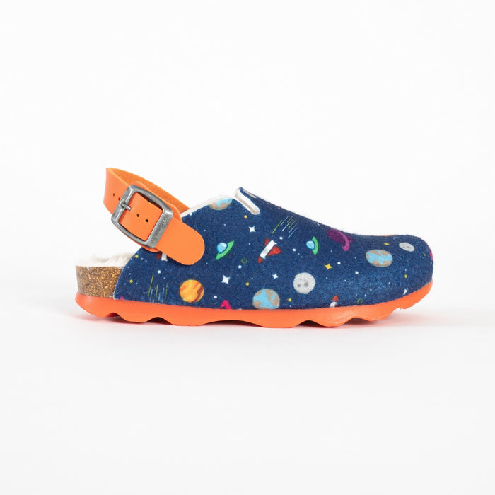 Bayton Sabots Nova Bleu Marine Et Orange