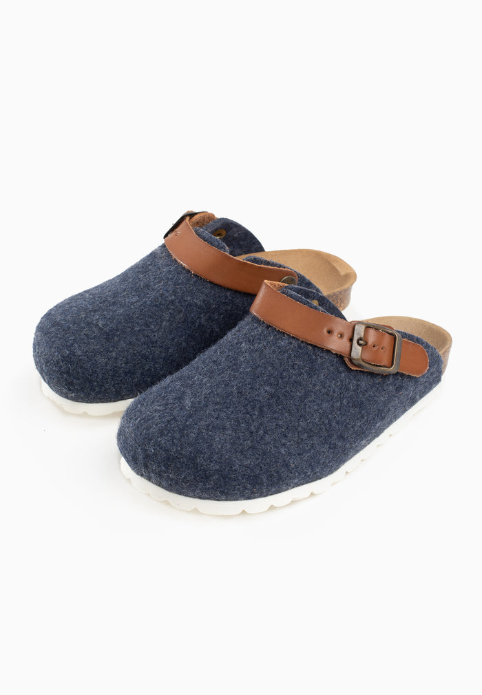 Bayton Sabots Shetland Bleu Marine