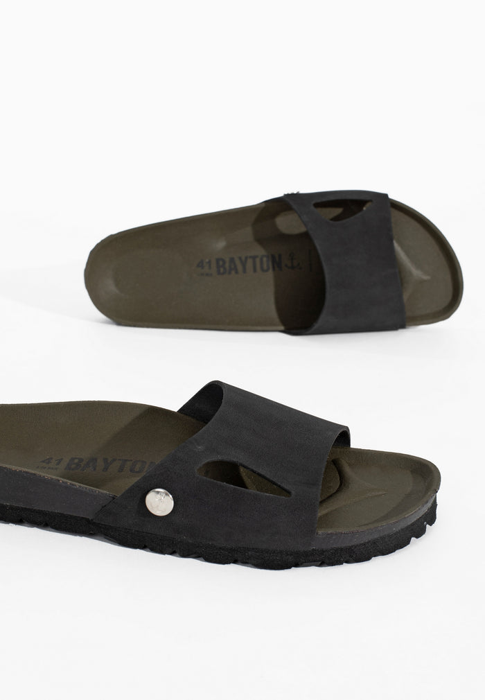 Bayton Sandales 1 Bride Gecko Noir Bayton Homme