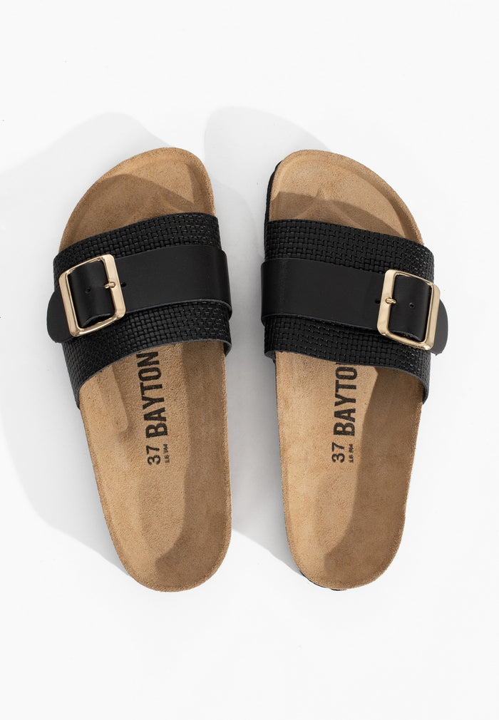 Bayton Sandales 1 Bride Orense Noir Bayton Femme