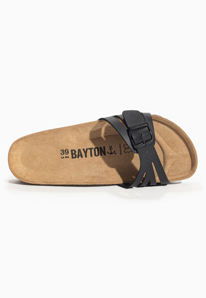 Bayton Sandales 1 Bride Velours Noir Bayton Femme