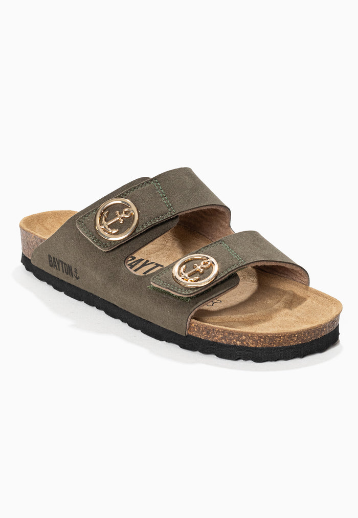 Bayton Sandales 2 Brides Anatol Kaki Bayton Femme