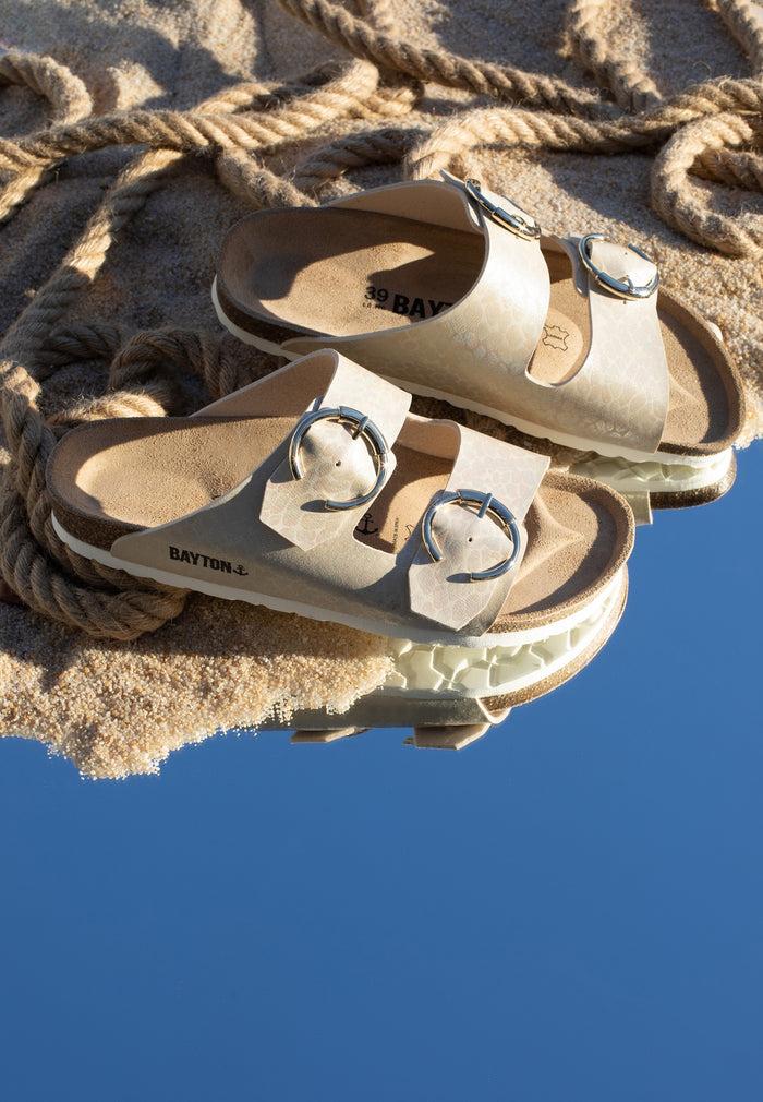 Bayton Sandales 2 Brides Atlas Beige Bayton Femme