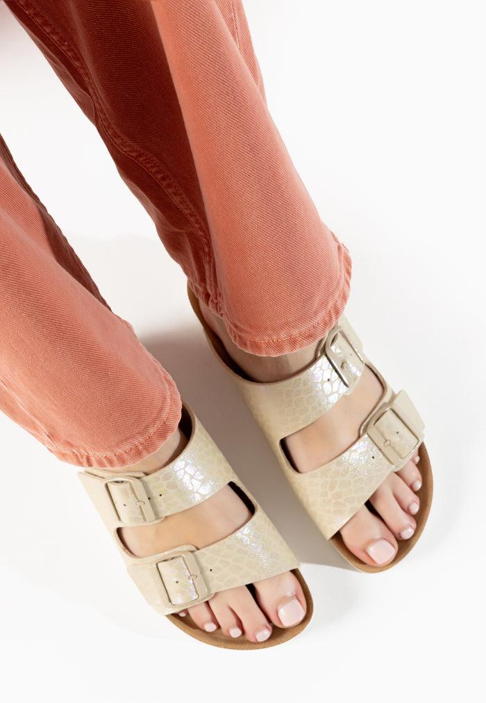 bayton Sandales 2 Brides Atlas Beige Bayton femme