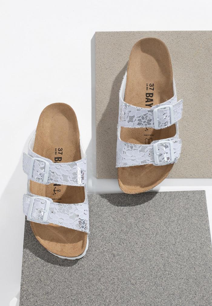 bayton Sandales 2 Brides Atlas Blanc Bayton femme