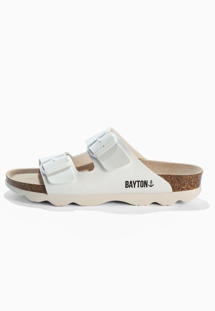 Bayton Sandales 2 Brides Atlas Blanc Bayton Femme
