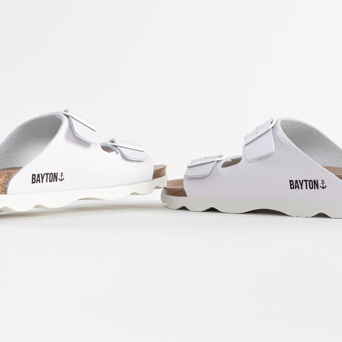 Bayton Sandales 2 Brides Atlas Blanc Bayton Homme