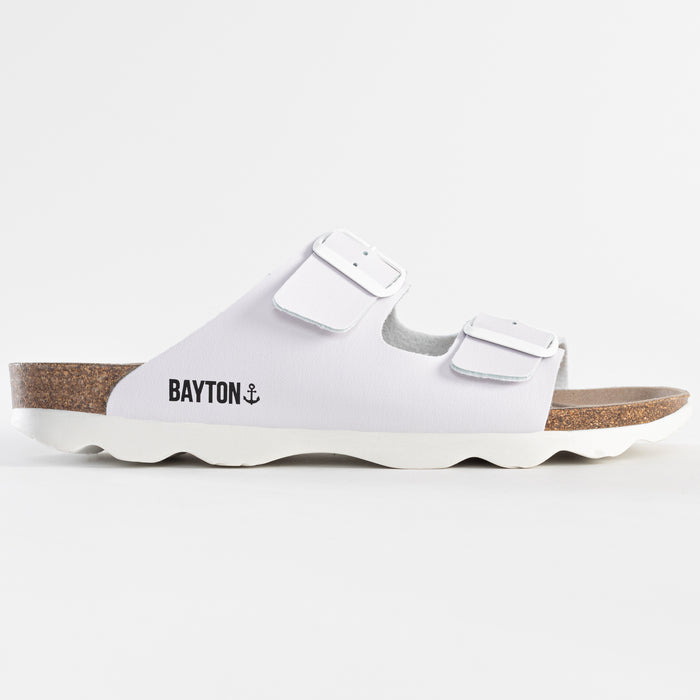 Bayton Sandales 2 Brides Atlas Blanc Bayton Homme
