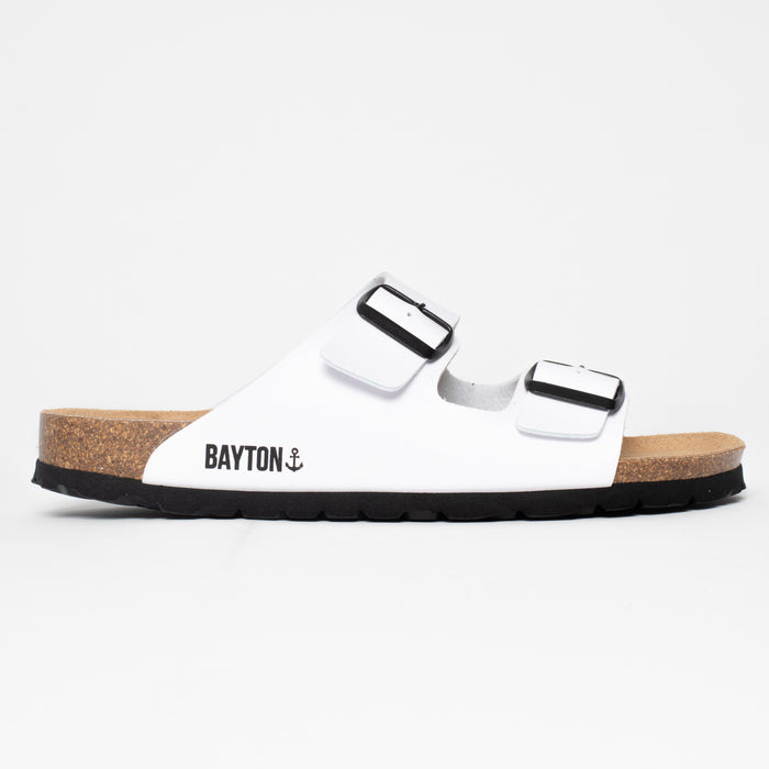 Bayton Sandales 2 Brides Atlas Blanc Bayton Homme
