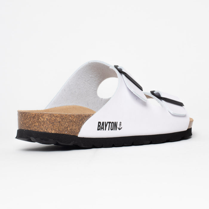 Bayton Sandales 2 Brides Atlas Blanc Bayton Homme