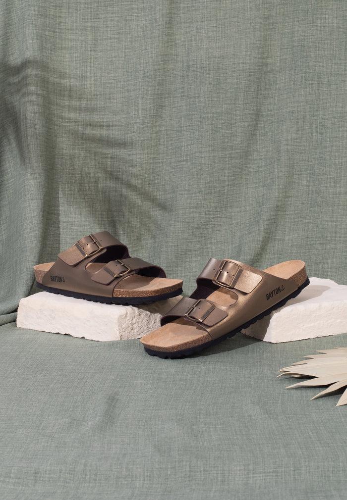 bayton Sandales 2 Brides Atlas Bronze Bayton femme