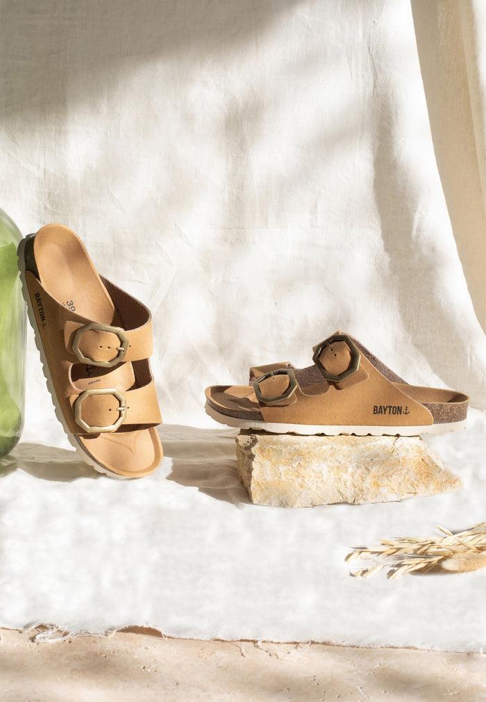 bayton Sandales 2 Brides Atlas Camel Bayton femme