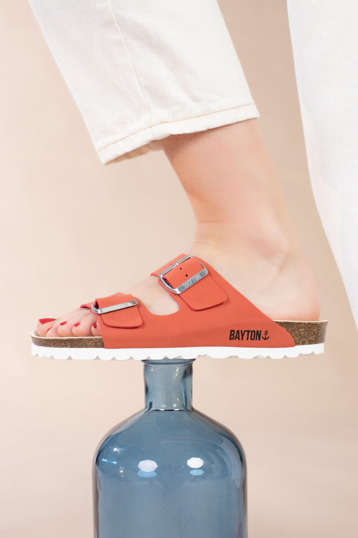 Bayton Sandales 2 Brides Atlas Corail Bayton Femme