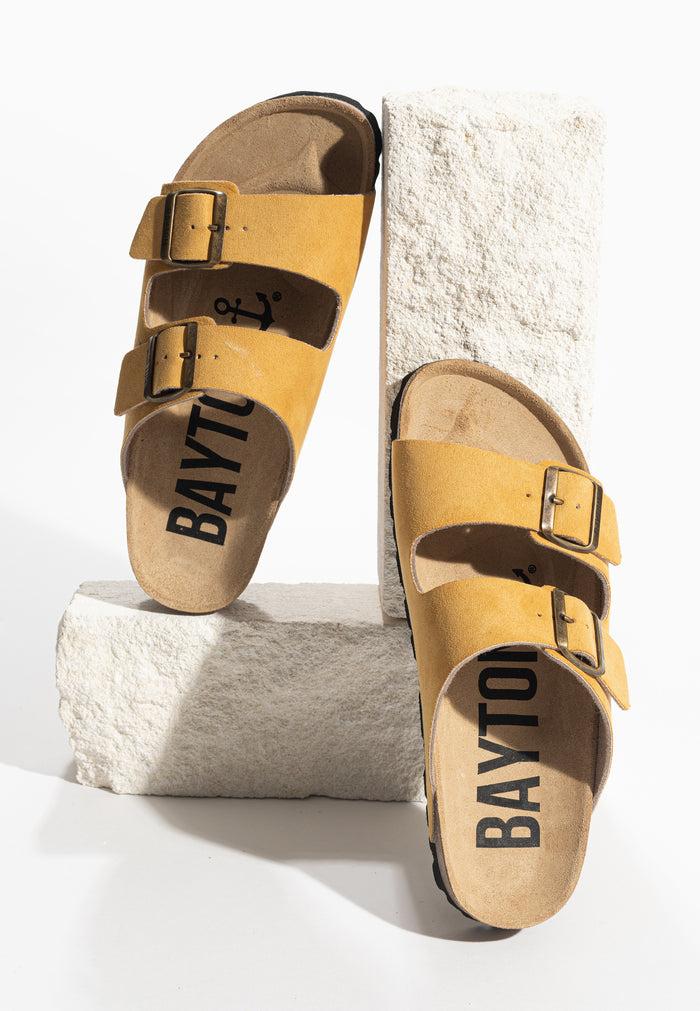 bayton Sandales 2 Brides Atlas Jaune Bayton femme