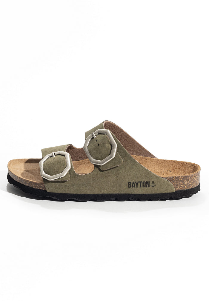 Bayton Sandales 2 Brides Atlas Kaki Bayton Femme