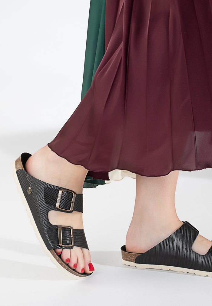 bayton Sandales 2 Brides Atlas Noir Bayton femme